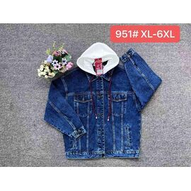 Фотография Куртка женская демисезонная 951 blue р.XL-6XL "Vanver" недорого оптом от прямого поставщика