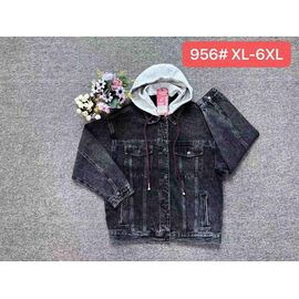 Фотография Куртка женская демисезонная 956 black р.XL-6XL "Vanver" недорого оптом от прямого поставщика