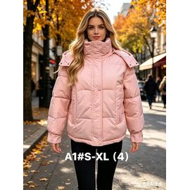 Фотография Куртка женская демисезонная A1 pink р.S-XL "Jacket" недорого оптом от прямого поставщика