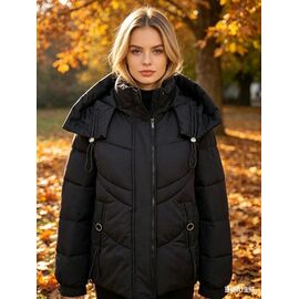 Фотография Куртка женская демисезонная B0252 black р.M-2XL "Jacket" недорого оптом от прямого поставщика