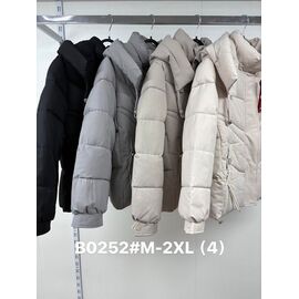 Фотография Куртка женская демисезонная B0252 l.beige р.M-2XL "Jacket" недорого оптом от прямого поставщика