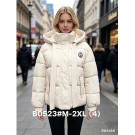 Фотография Куртка женская демисезонная B0523 l.beige р.M-2XL "Jacket" недорого оптом от прямого поставщика