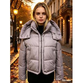 Фотография Куртка женская демисезонная B165 grey р.S-XL "Jacket" недорого оптом от прямого поставщика
