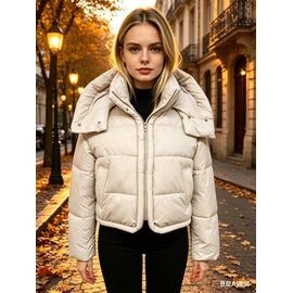 Фотография Куртка женская демисезонная B165 l.beige р.S-XL "Jacket" недорого оптом от прямого поставщика