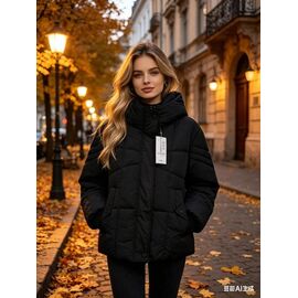 Фотография Куртка женская демисезонная B806 black р.M-2XL "Jacket" недорого оптом от прямого поставщика