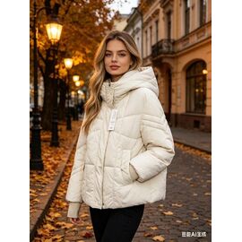 Фотография Куртка женская демисезонная B806 l.beige р.M-2XL "Jacket" недорого оптом от прямого поставщика