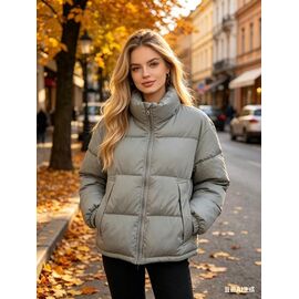 Фотография Куртка женская демисезонная B816 grey р.S-XL "Jacket" недорого оптом от прямого поставщика
