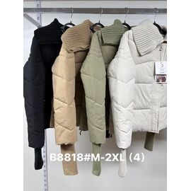 Фотография Куртка женская демисезонная B8818 beige р.M-2XL "Jacket" недорого оптом от прямого поставщика