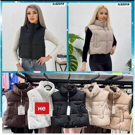 Жилетка жіноча JL9201 brown р.M-XL "Dorimodes" недорого оптом від прямого постачальника