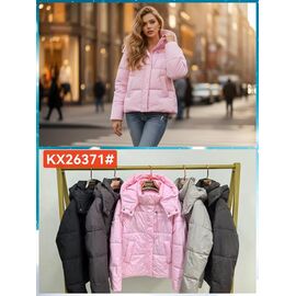 Куртка жіноча демісезонна KX26371 d.grey р.M-2XL "Dorimodes" недорого оптом від прямого постачальника