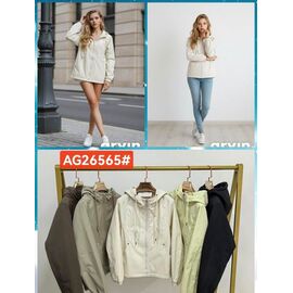 Фотография Куртка женская демисезонная KX26565 l.beige р.M-XL "Dorimodes" недорого оптом от прямого поставщика