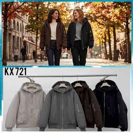 Фотография Куртка женская демисезонная KX721 beige р.M-XL "Dorimodes" недорого оптом от прямого поставщика