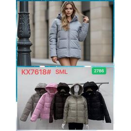 Фотография Куртка женская демисезонная KX7618 black р.S-L "Dorimodes" недорого оптом от прямого поставщика