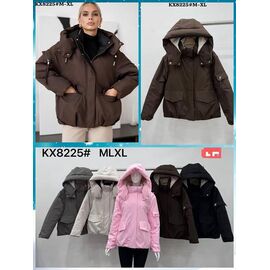 Фотография Куртка женская демисезонная KX8225 brown р.M-XL "Dorimodes" недорого оптом от прямого поставщика