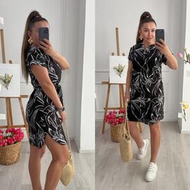 Фотография Платье летнее женское 201-2 black р.42-52 "LINDA" недорого оптом от прямого поставщика