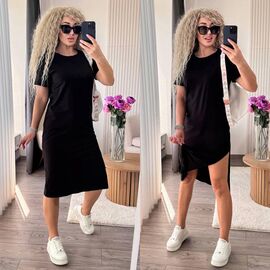 Фотография Платье летнее женское 2065 black р.42-50 "LINDA" недорого оптом от прямого поставщика