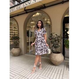 Фотография Платье летнее женское 6065 beige р.42-48 "LINDA" недорого оптом от прямого поставщика