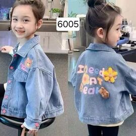 Фотография Куртка детская демисезонная на девочку 6005 blue р.3-7 "Фунтик" недорого оптом от прямого поставщика
