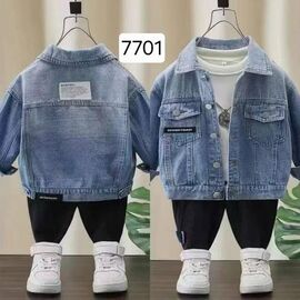Фотография Куртка детская демисезонная на мальчика 7701 blue р.3-7 "Фунтик" недорого оптом от прямого поставщика