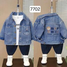 Фотография Куртка детская демисезонная на мальчика 7702 blue р.3-7 "Фунтик" недорого оптом от прямого поставщика