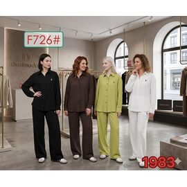 Фотография Костюм женский BX726 brown р.M-XL "FLORA" недорого оптом от прямого поставщика