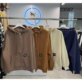 Кофта спортивна жіноча тепла 23587 mix р.M-XL "Saint Wish" недорого оптом від прямого постачальника