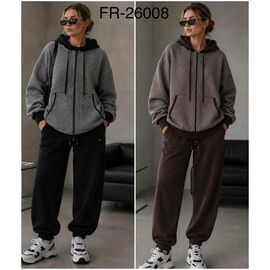 Костюм спортивний жіночий 26008 grey р.L-2XL "Saint Wish" недорого оптом від прямого постачальника