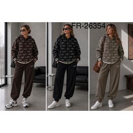 Костюм спортивний жіночий 26354 brown р.L-2XL "Saint Wish" недорого оптом від прямого постачальника