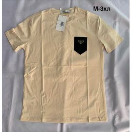 Футболка чоловіча MH992 beige р.M-3XL "WELL" недорого оптом від прямого постачальника