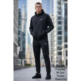 Костюм спортивний чоловічий H1598 black р.M-3XL "Hai" недорого оптом від прямого постачальника