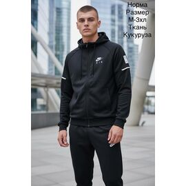 Костюм спортивний чоловічий H1585 black р.M-3XL "Hai" недорого оптом від прямого постачальника