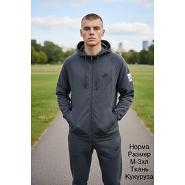 Костюм спортивний чоловічий H1587 grey р.M-3XL "Hai" недорого оптом від прямого постачальника