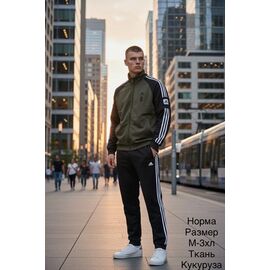 Костюм спортивний чоловічий H1588 khaki р.M-3XL "Hai" недорого оптом від прямого постачальника