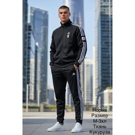 Костюм спортивний чоловічий H1590 black р.M-3XL "Hai" недорого оптом від прямого постачальника