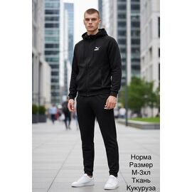 Костюм спортивний чоловічий H1594 black р.M-3XL "Hai" недорого оптом від прямого постачальника