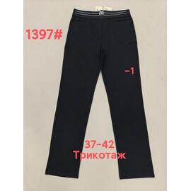 Фотография Штаны спортивные женские 1397-1 black р.37-42 "Immei" недорого оптом от прямого поставщика