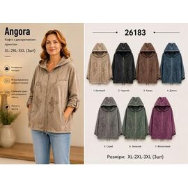 Кофта жіноча 26183 brown р.XL-3XL "Immei" недорого оптом від прямого постачальника