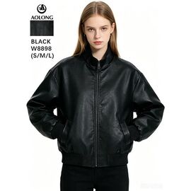 Куртка жіноча демісезонна W8898 black р.S-L "Immei" недорого оптом від прямого постачальника