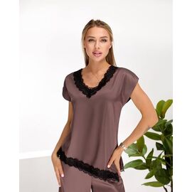 Фотография Футболка женская 1149 brown р.S-L "Lelis" недорого оптом от прямого поставщика