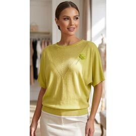 Фотография Футболка женская JL1289 yellow р.50-52 "Julia" недорого оптом от прямого поставщика