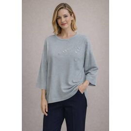 Светр жіночий JL1298 grey р.52-54 "Julia" недорого оптом від прямого постачальника