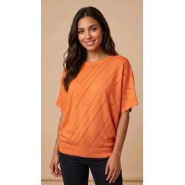 Фотография Футболка женская JL1306 orange р.50-52 "Julia" недорого оптом от прямого поставщика