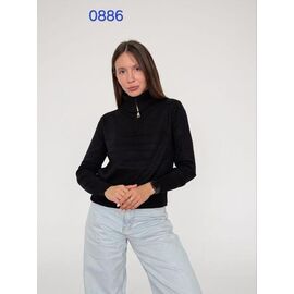 Светр жіночий 0886 black р.44-48 "FSN" недорого оптом від прямого постачальника