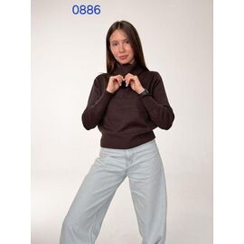 Светр жіночий 0886 brown р.44-48 "FSN" недорого оптом від прямого постачальника
