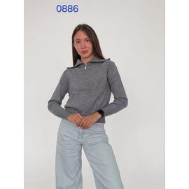 Светр жіночий 0886 grey р.44-48 "FSN" недорого оптом від прямого постачальника