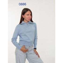 Светр жіночий 0886 l.blue р.44-48 "FSN" недорого оптом від прямого постачальника