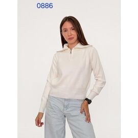 Светр жіночий 0886 white р.44-48 "FSN" недорого оптом від прямого постачальника