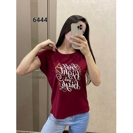 футболка жіноча 6444 wine р.44-50 "FSN" недорого оптом від прямого постачальника