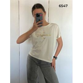 футболка жіноча 6547 milk р.44-48 "FSN" недорого оптом від прямого постачальника