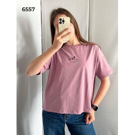 футболка жіноча 6557 pink р.44-50 "FSN" недорого оптом від прямого постачальника